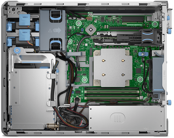 Dell PowerEdge T160 Tower Server Inside