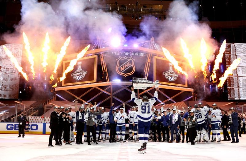 NHL Stanley Cup Winner on the Ice